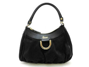 Gucci Abbey Handbag GG Canvas Black